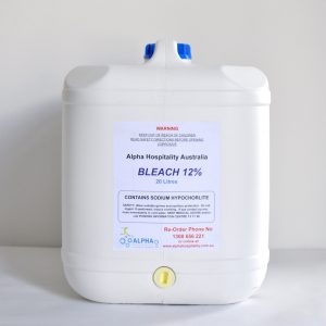 White 20 Litre Bleach Drum Bleach 12%