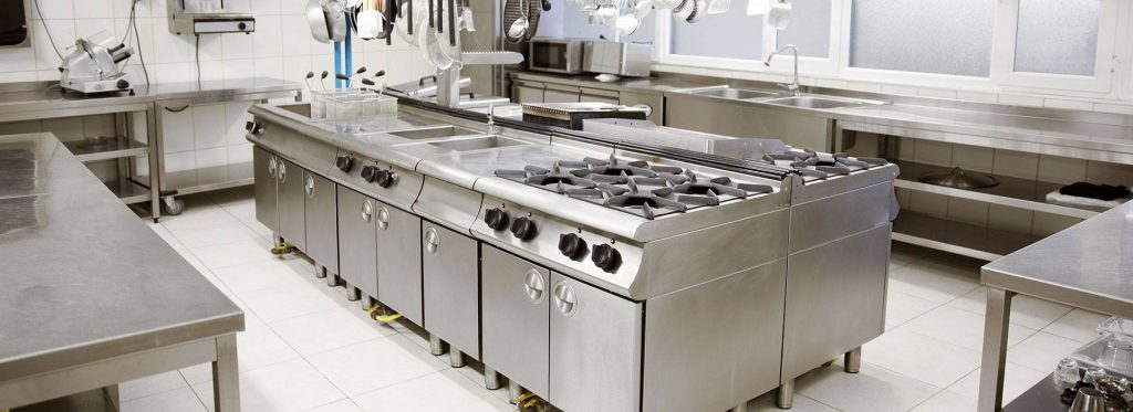 Commercial Kitchen stainless steel counter